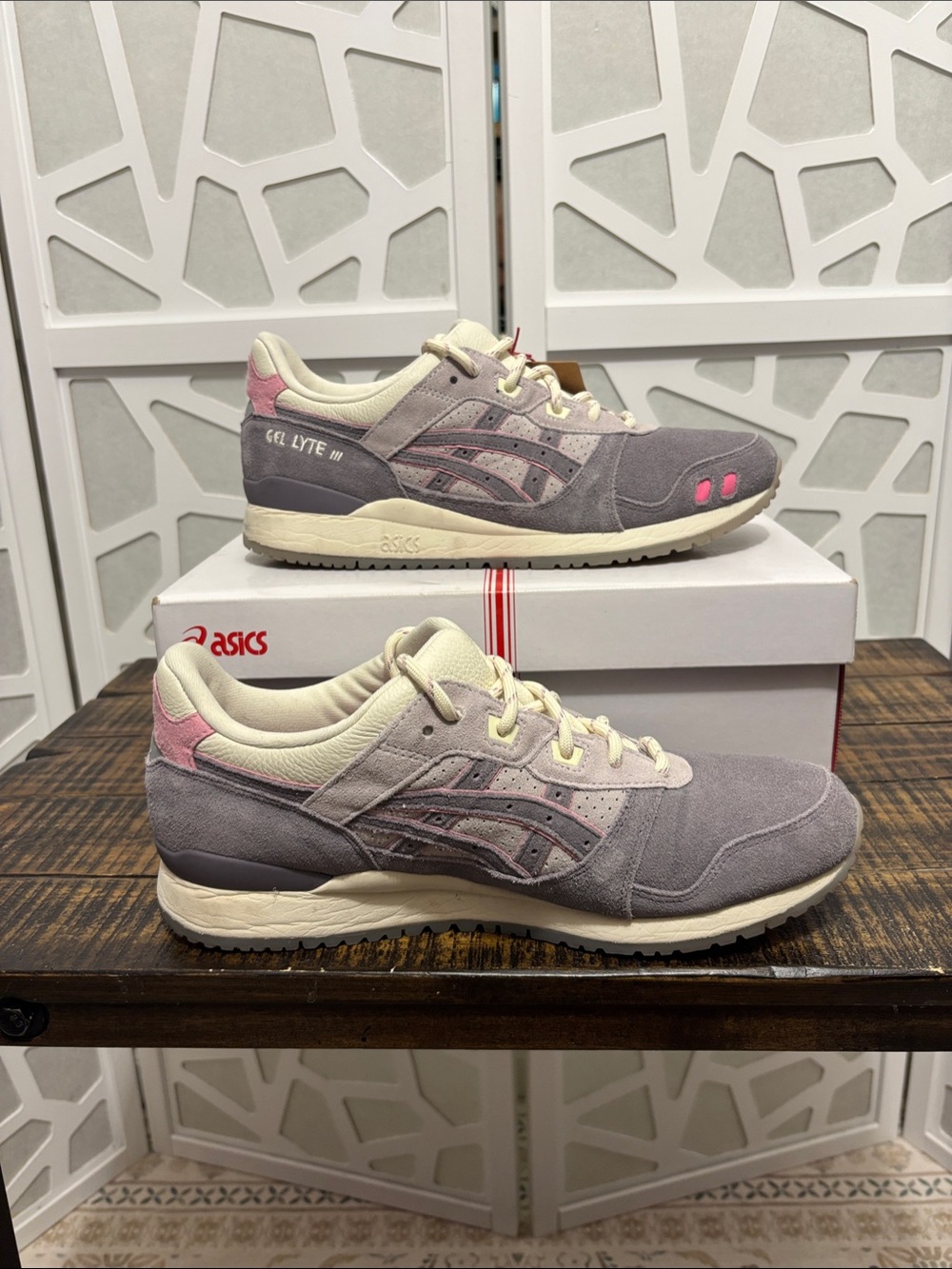 ASICS GEL-Lyte III OG Men’s in Lavender Grey/Ivory Suede Size 10